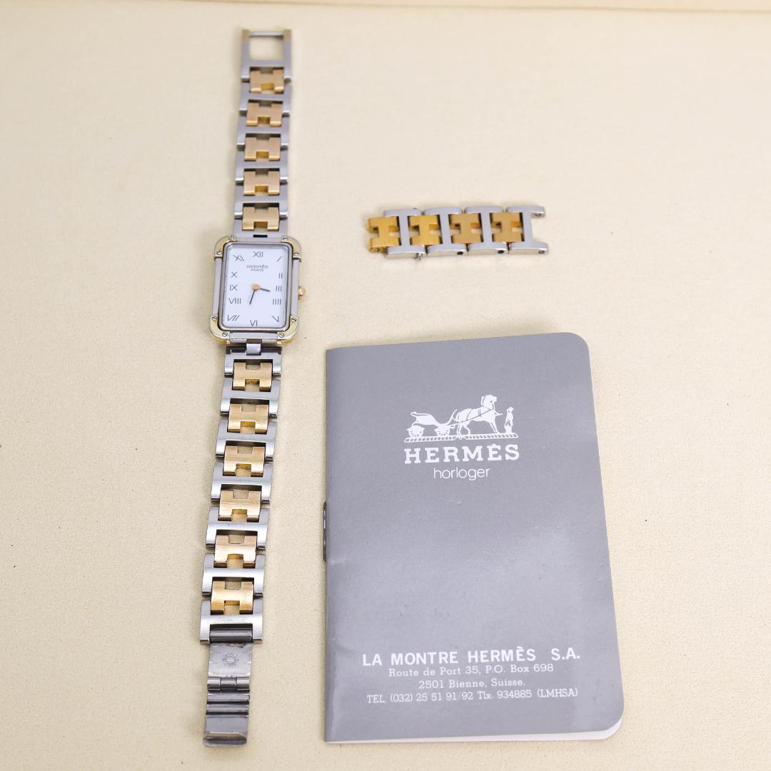 稼働 Hermes クロアジュール 腕時計 ローマインデックス 2608