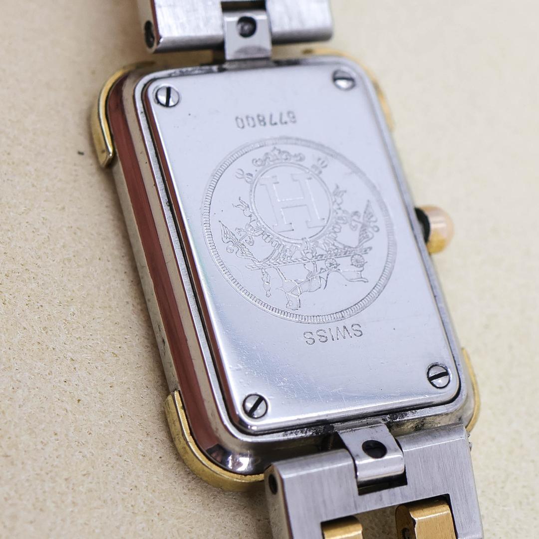 稼働 Hermes クロアジュール 腕時計 ローマインデックス 2608