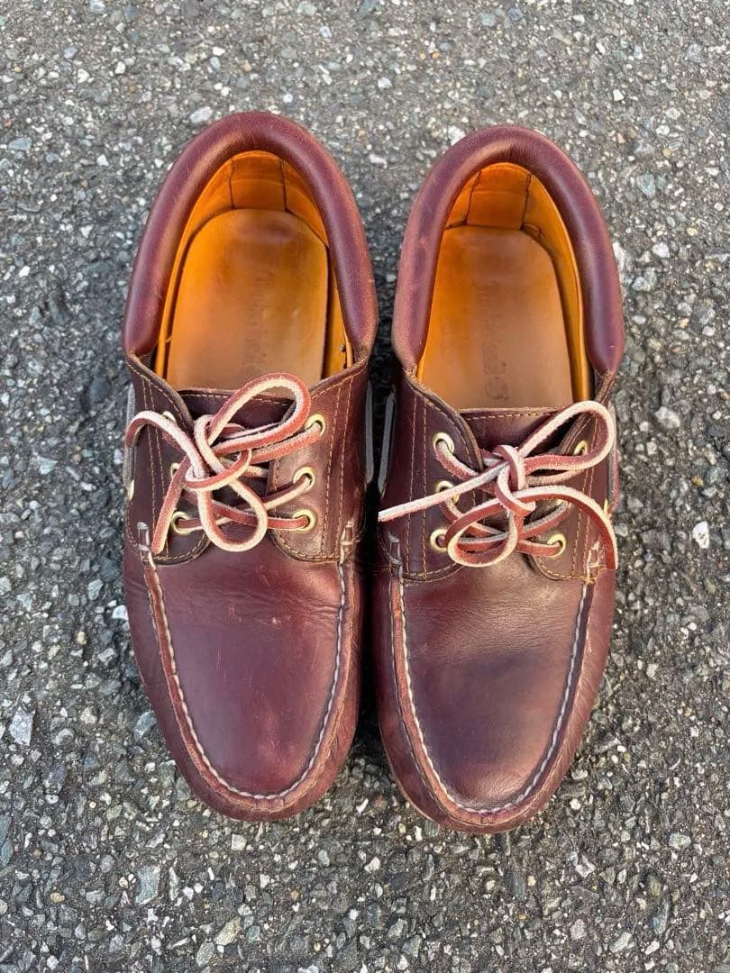 Timberland　3eye　クラシック　バーガンディ　デッキシューズ