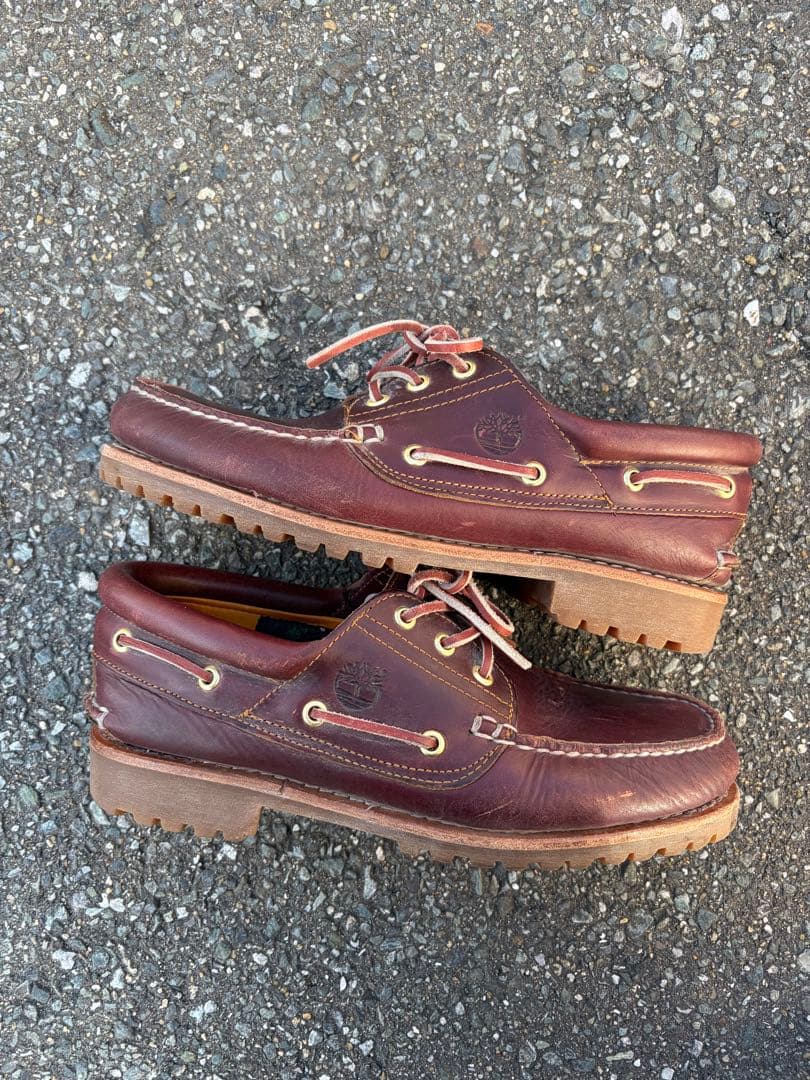 Timberland　3eye　クラシック　バーガンディ　デッキシューズ