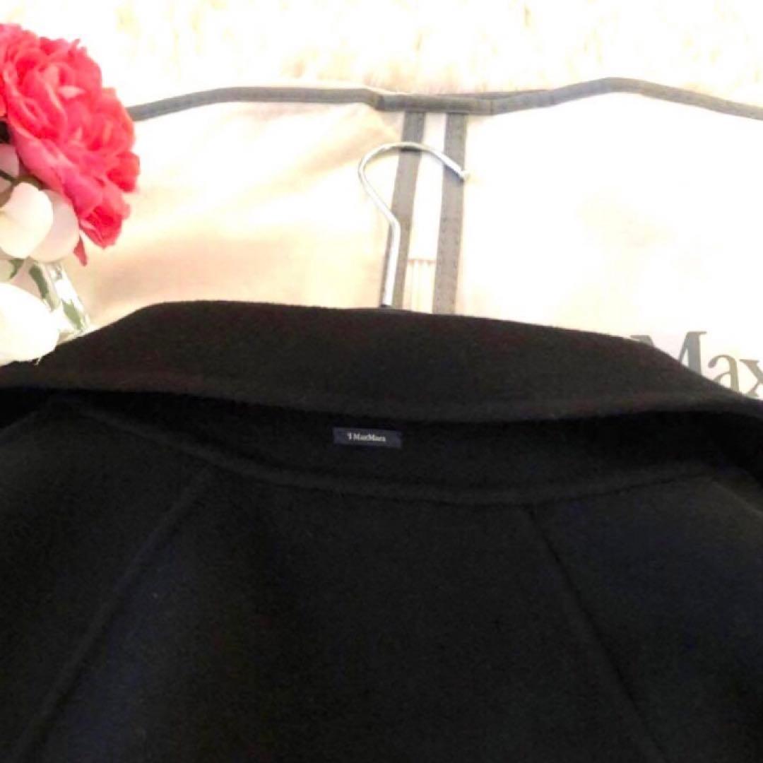 新品タグ付き‼️【マックスマーラ】40クチートアマーノ　ラップコート　ブラック