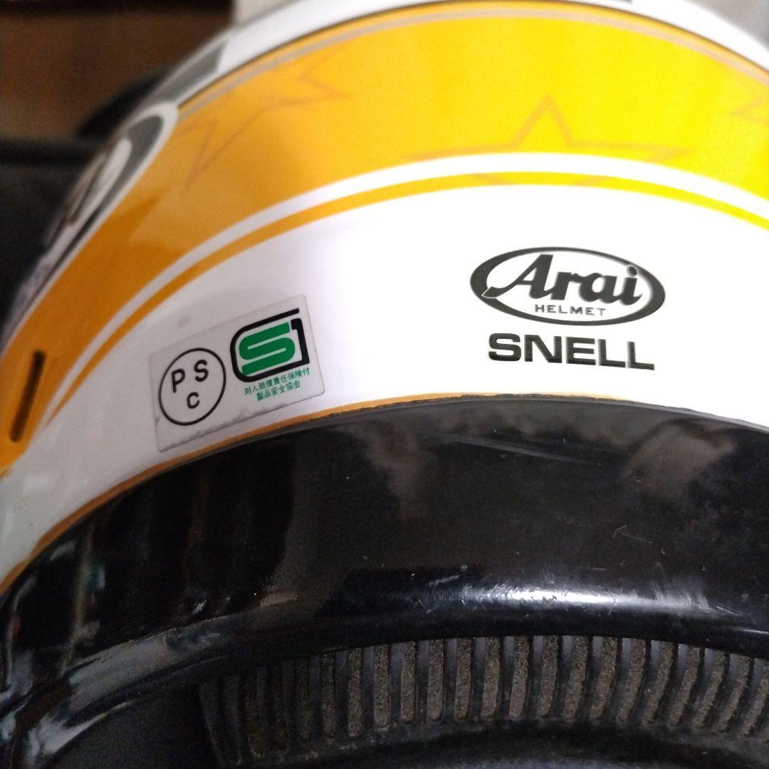 N*a様 Arai フルフェイスヘルメット イエロー　古いものなのでインテリア用