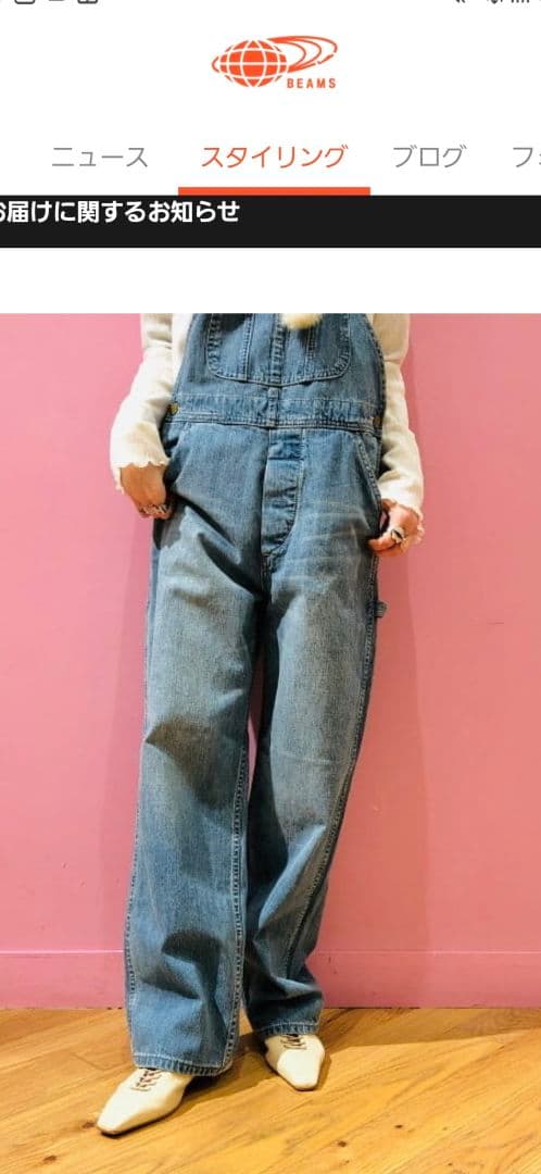 【未使用】Lee×Ray BEAMS／別注 ヴィンテージオーバーオール