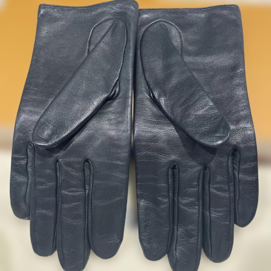 新品　Louis Vuitton 黒 レザー手袋