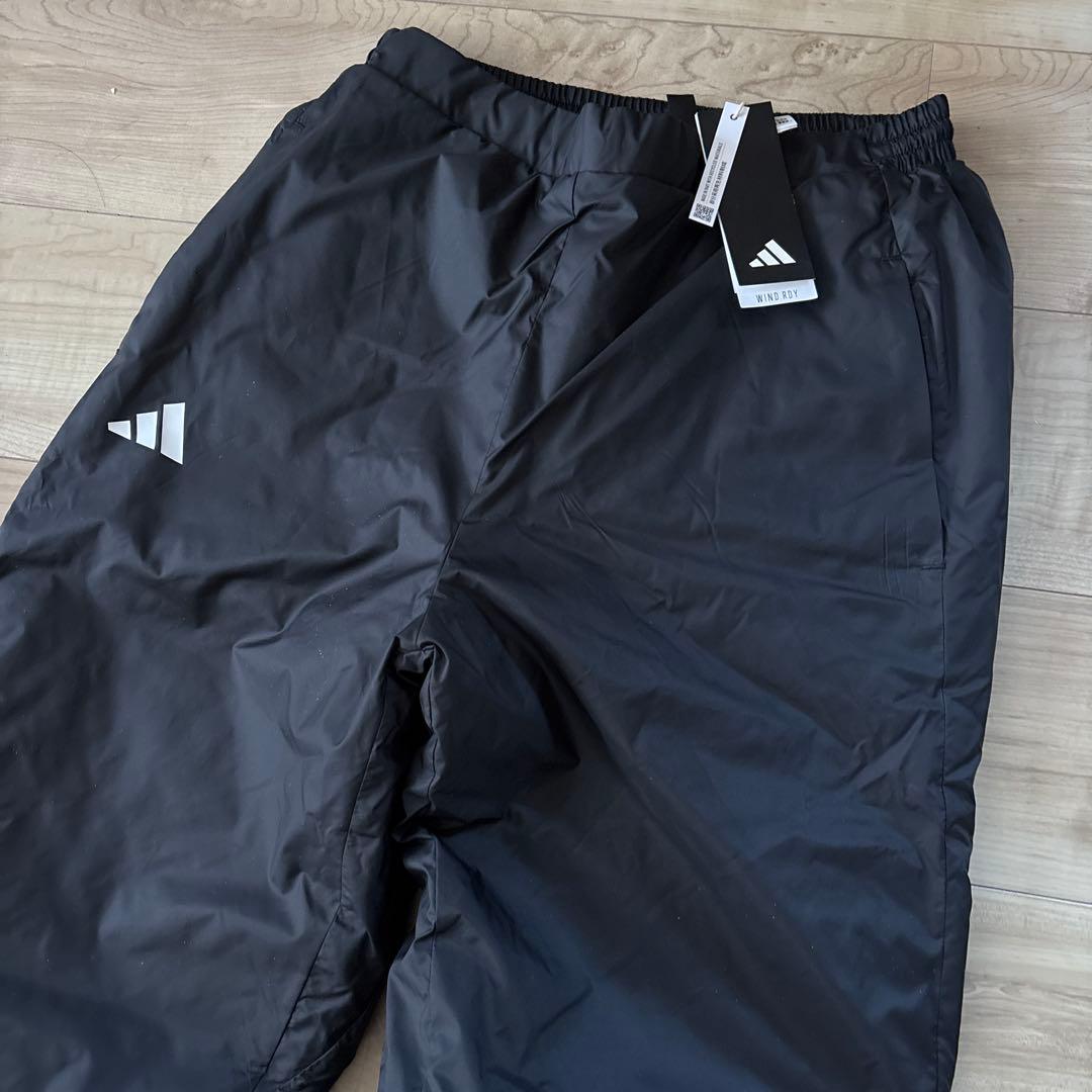 新品　アディダス　メンズ　中綿ウィンドブレーカー　上下セットアップ　黒　L