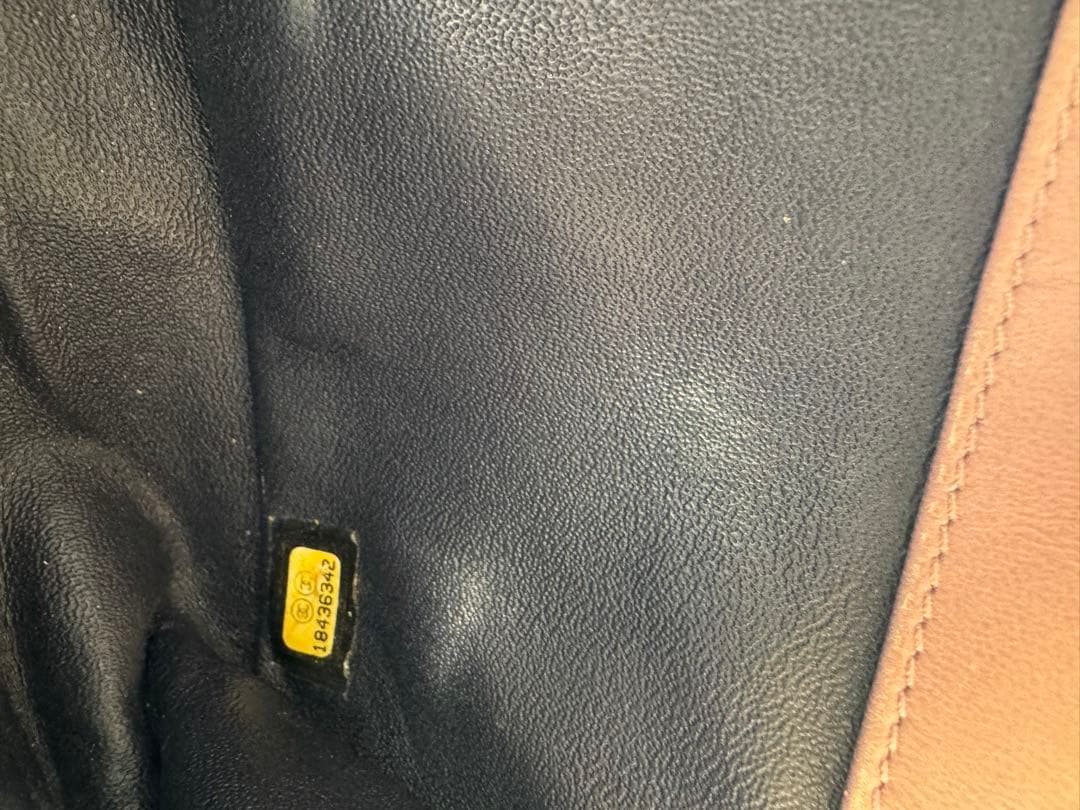 CHANEL ミニボーイ ピンク チェーンショルダー 裸品 使用感あり