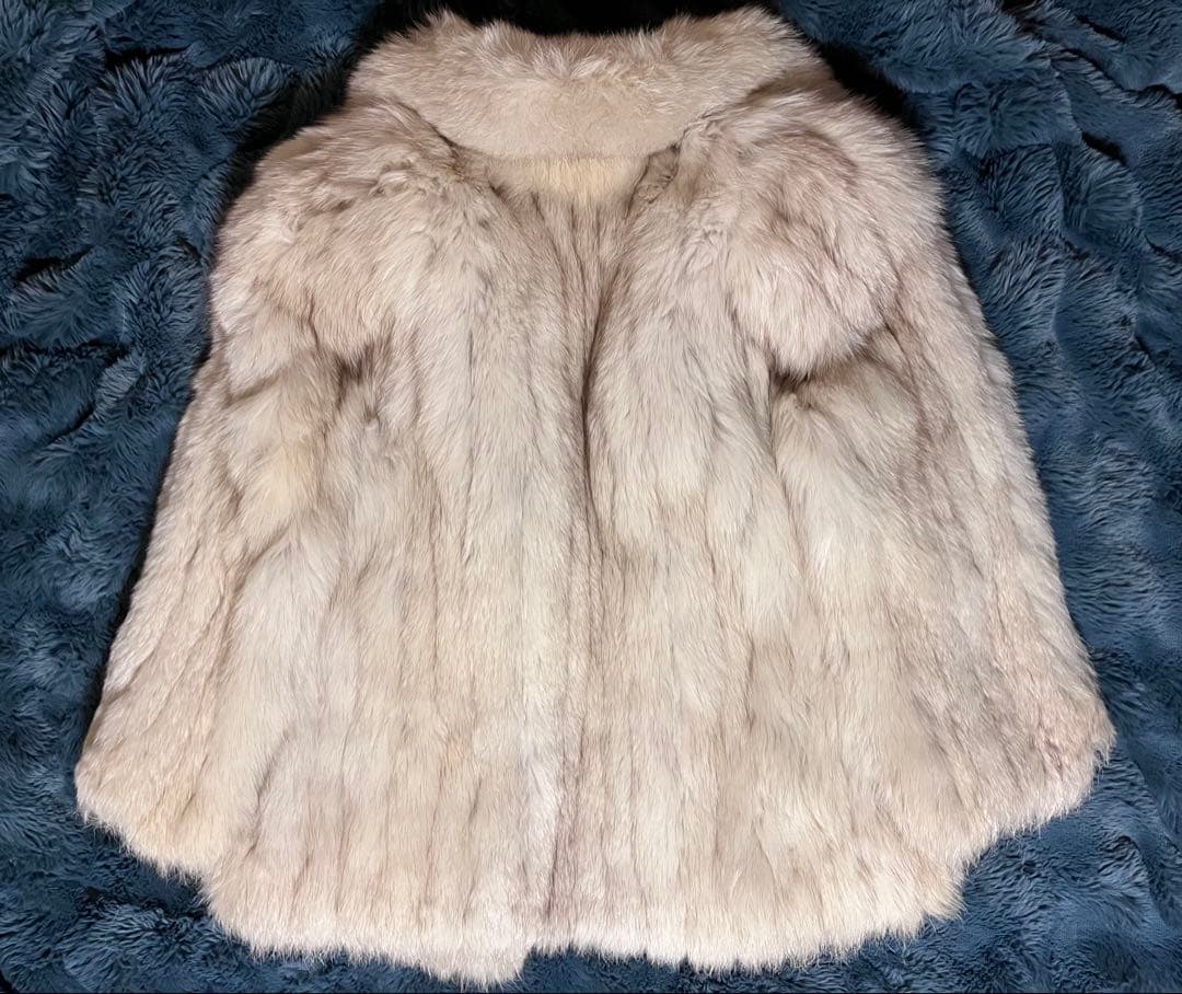 SAGA FOX ファーコート ライトグレージュ