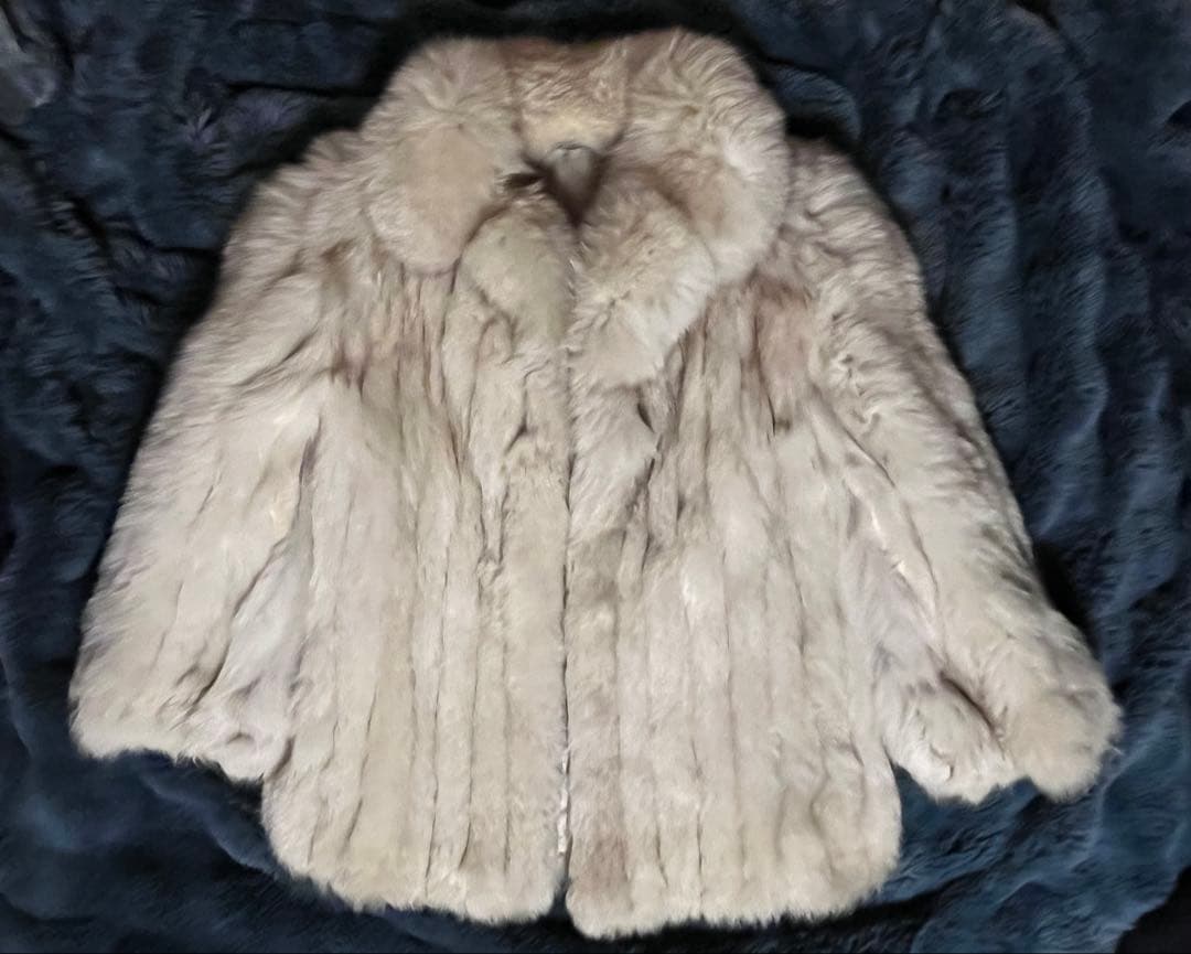 SAGA FOX ファーコート ライトグレージュ