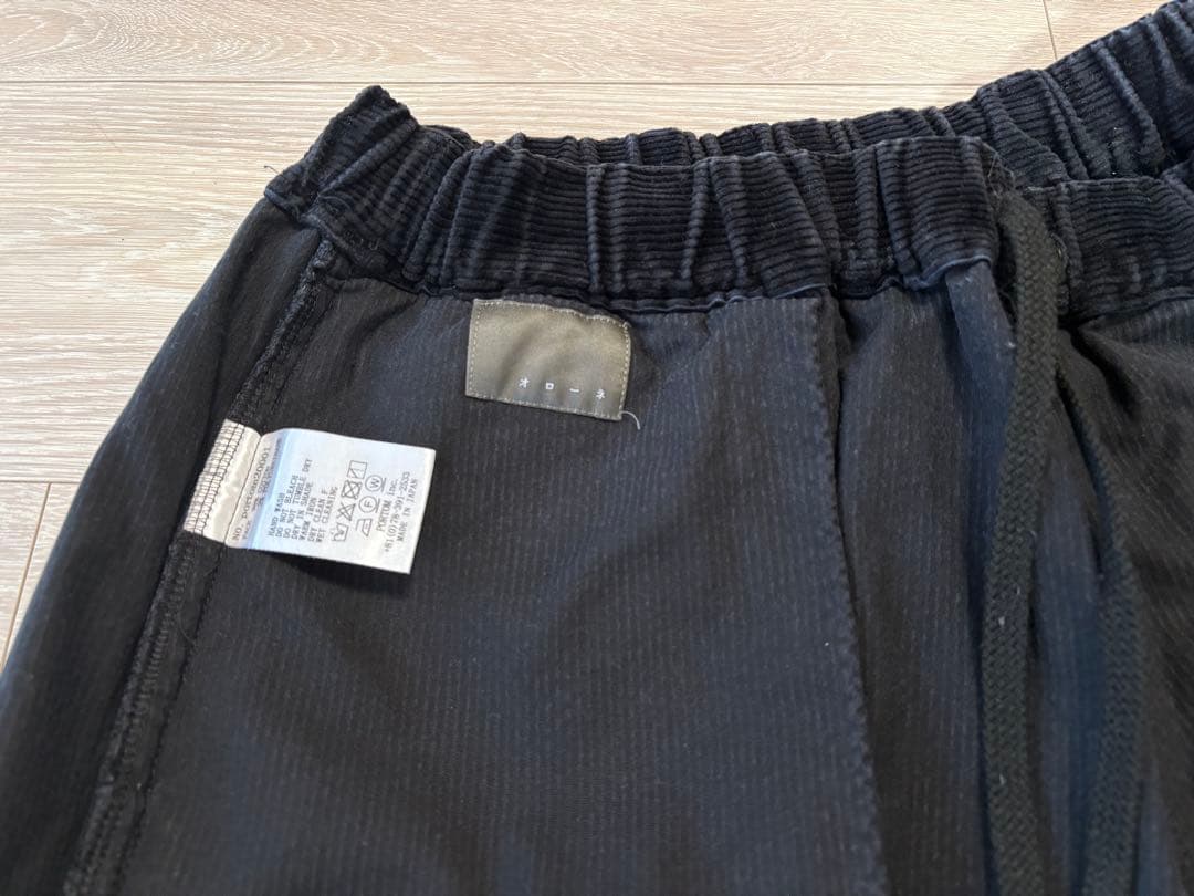 tandey オローネ バルーンパンツ コーデュロイ ブラック