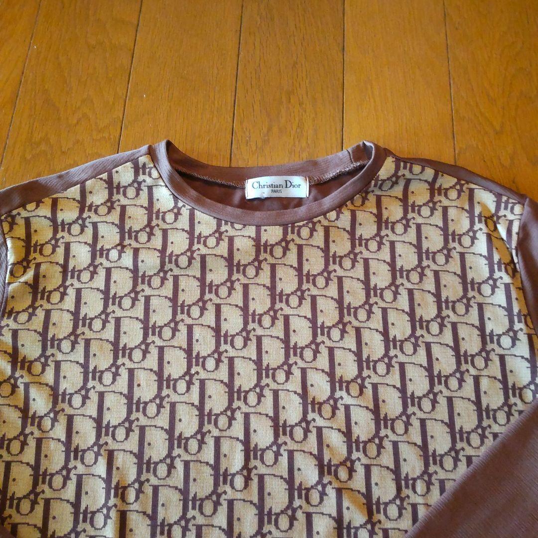 Christian Dior ロゴプリント 長袖Tシャツ