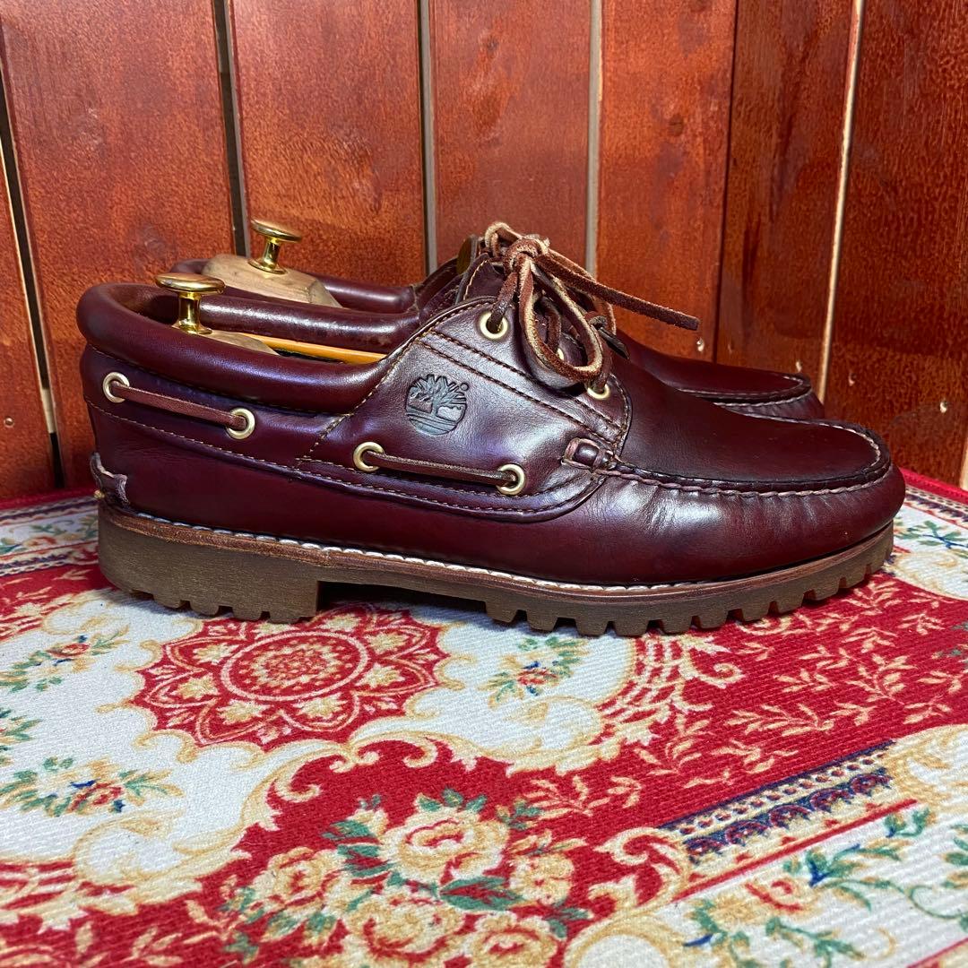Timber land 3eyeデッキシューズ　モカシン　ボルドー　8