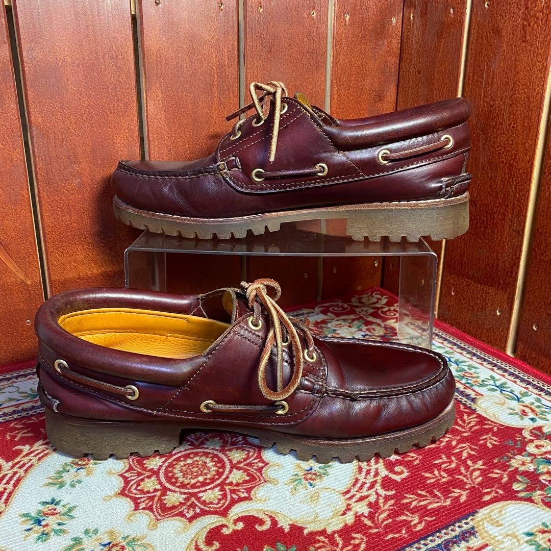 Timber land 3eyeデッキシューズ　モカシン　ボルドー　8