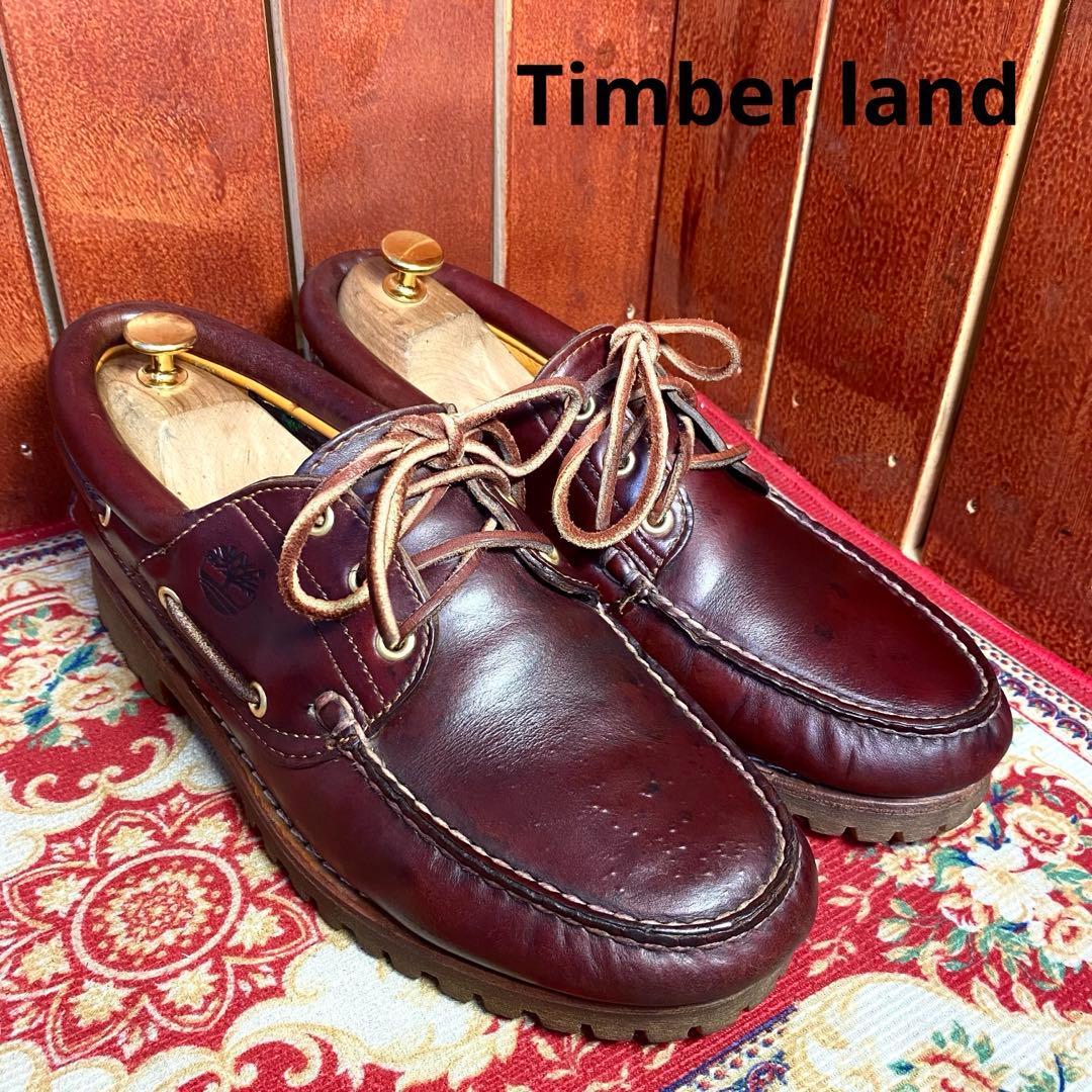 Timber land 3eyeデッキシューズ　モカシン　ボルドー　8