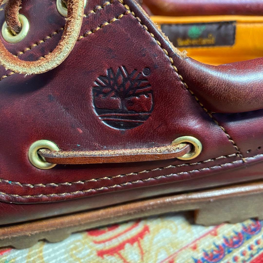 Timber land 3eyeデッキシューズ　モカシン　ボルドー　8