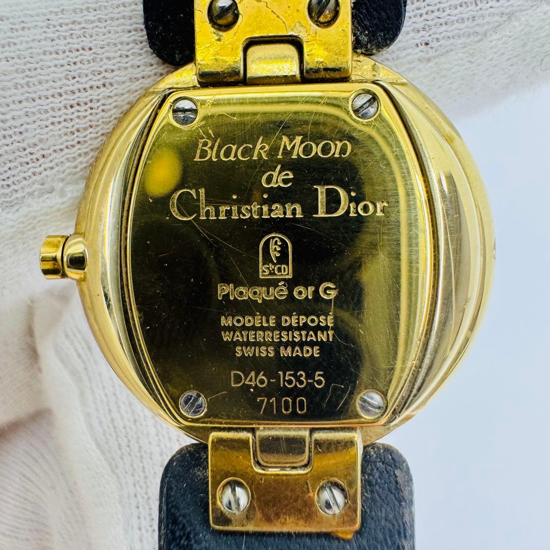 ✨Dior✨ブラックムーン✨ホワイトシェル文字盤✨バギラ✨クオーツ✨腕時計✨