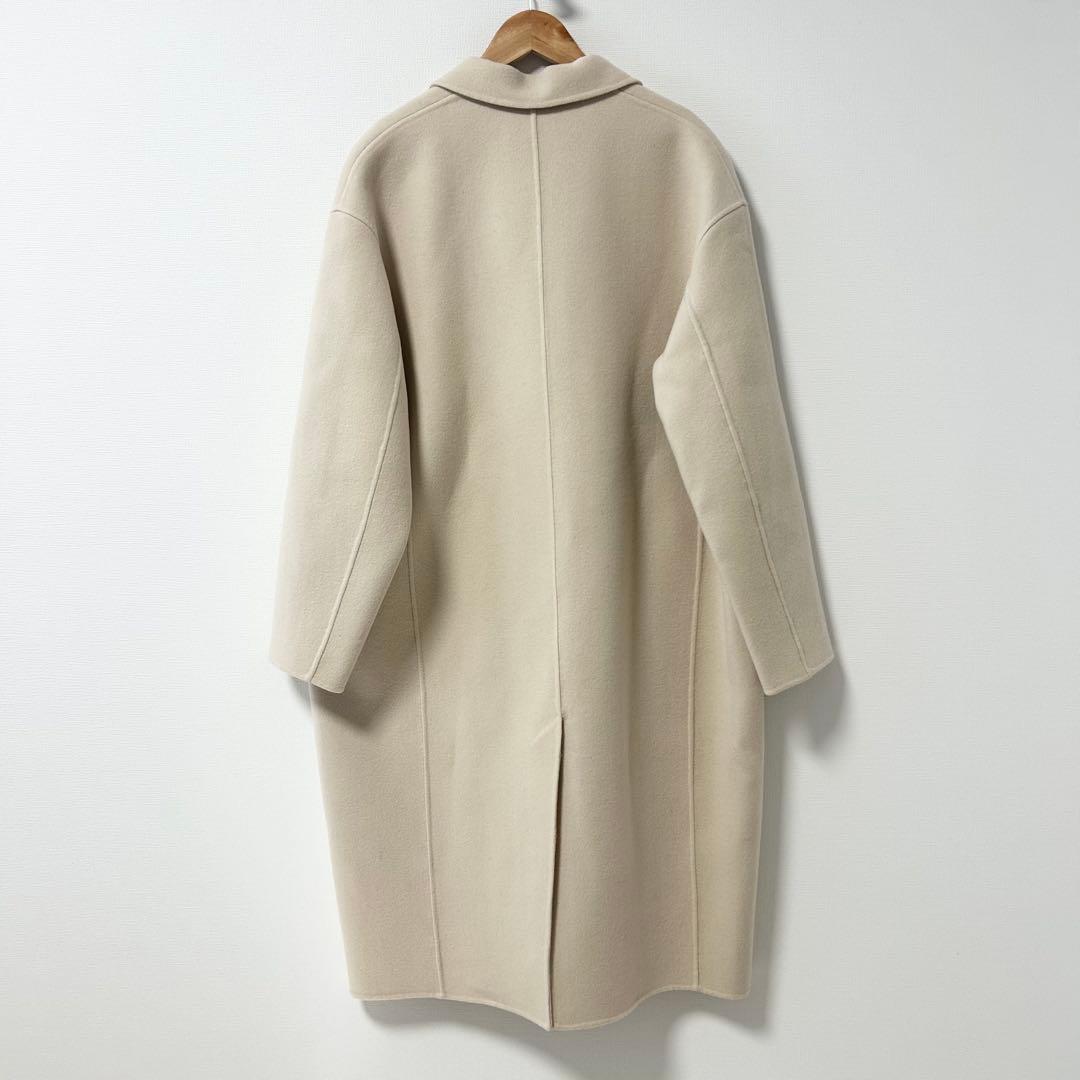 GALERIE VIE 　ライトメルトンチェスターコート　ライトベージュ　36