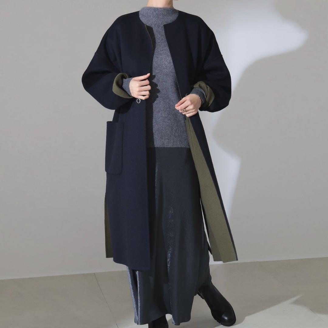 Demi-Lnxs BEAMS ビームス　リバーシブルコート　ネイビー✖︎カーキ