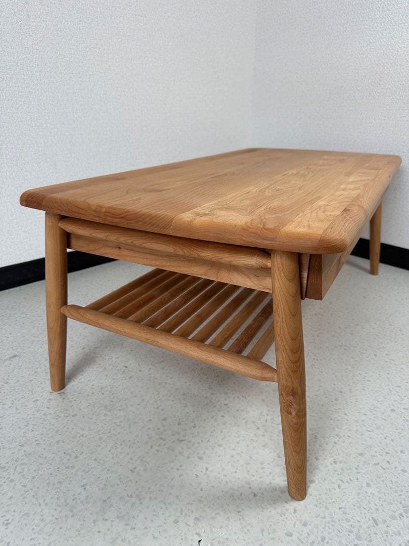 展示品 未使用 一生紀 ISSEIKI センターテーブル 木製 ※i4※