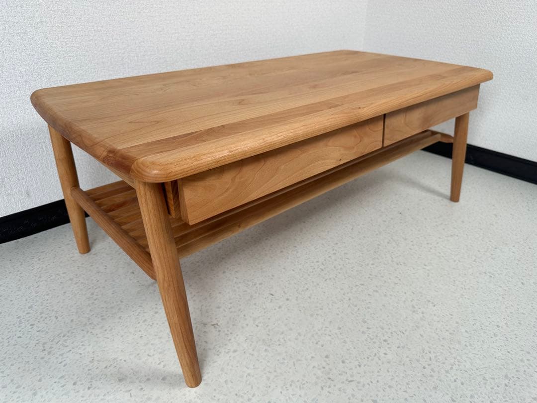 展示品 未使用 一生紀 ISSEIKI センターテーブル 木製 ※i4※