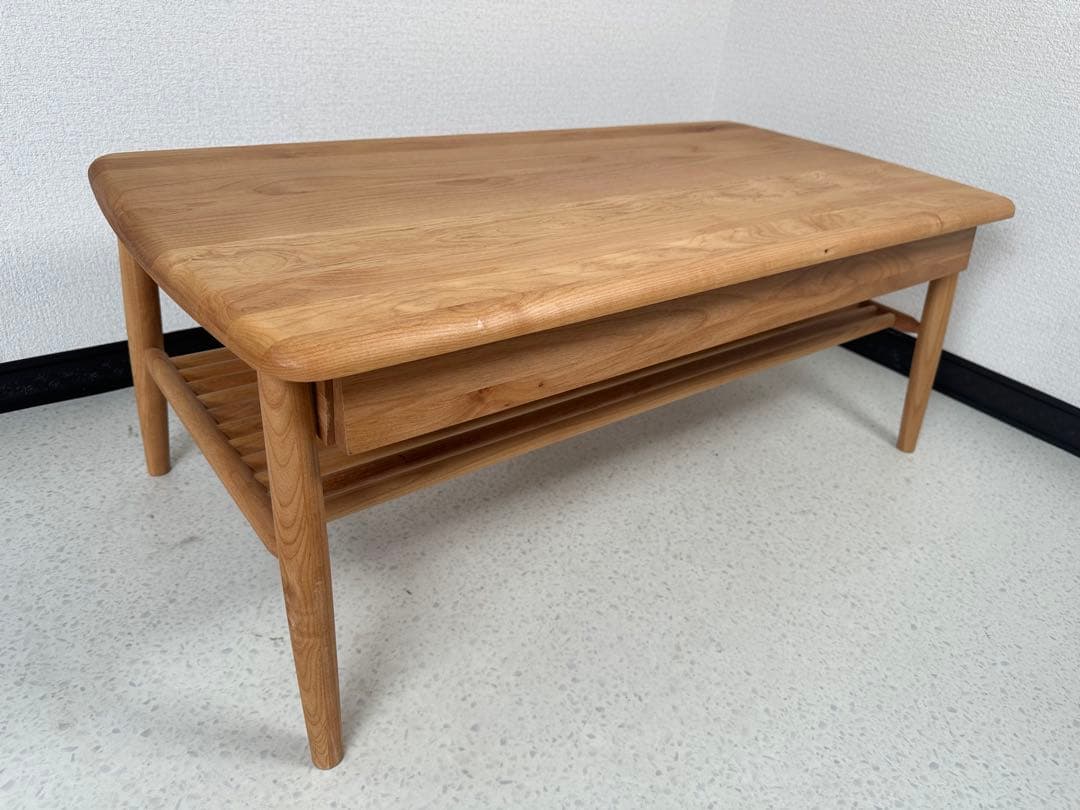 展示品 未使用 一生紀 ISSEIKI センターテーブル 木製 ※i4※