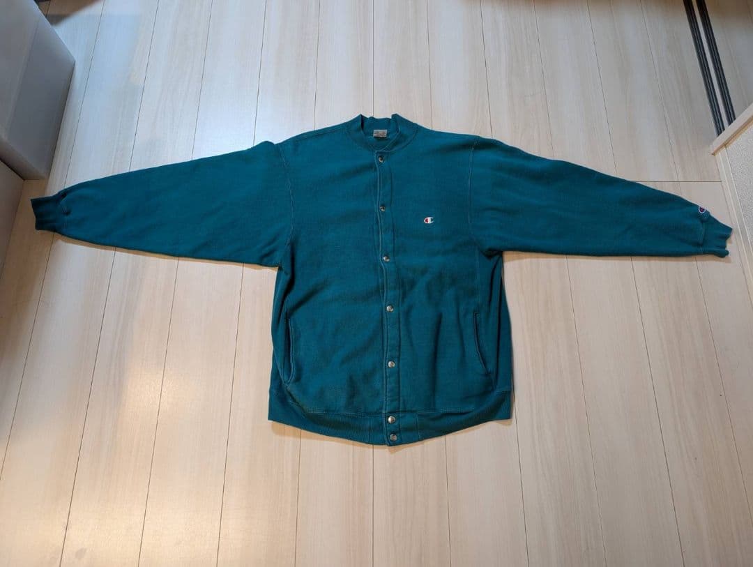 レアカラー【90s】チャンピオン reverse weaveスナップカーディガン