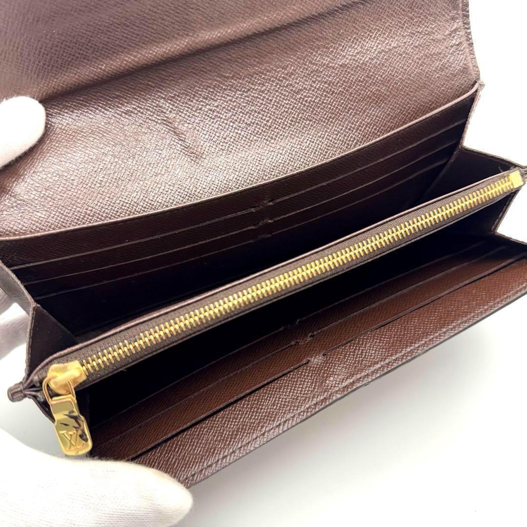 【新型】　ルイヴィトン　ダミエ　ポルトフォイユ　サラ　長財布　現行　財布　人気