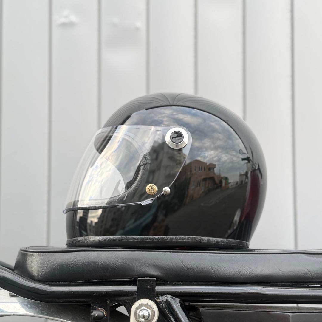 クラシックビンテージスタイル　フルフェイス　Lサイズ　族ヘル　STAR STR