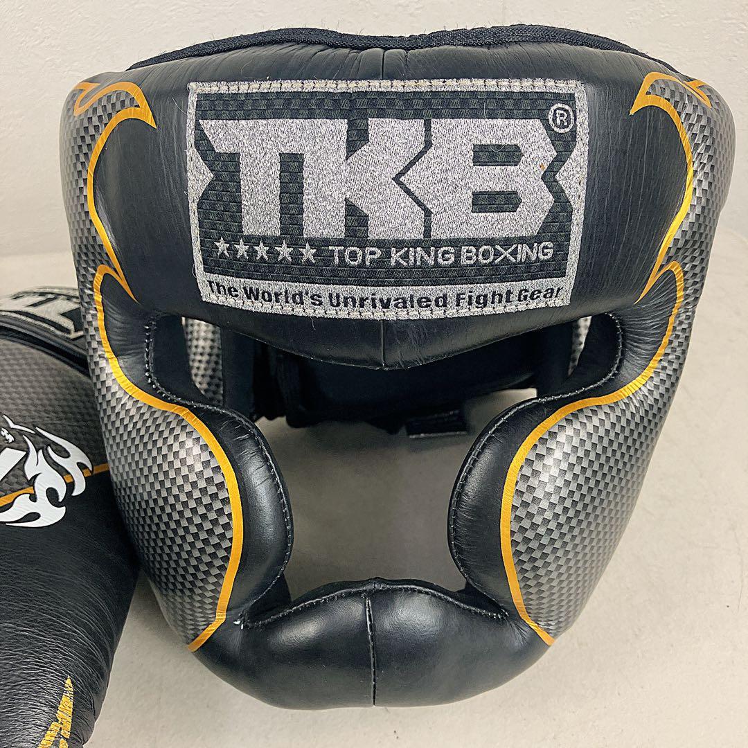 美品　王者ヘッドギア　トップキング キックボクシング　グローブ 14オンス L
