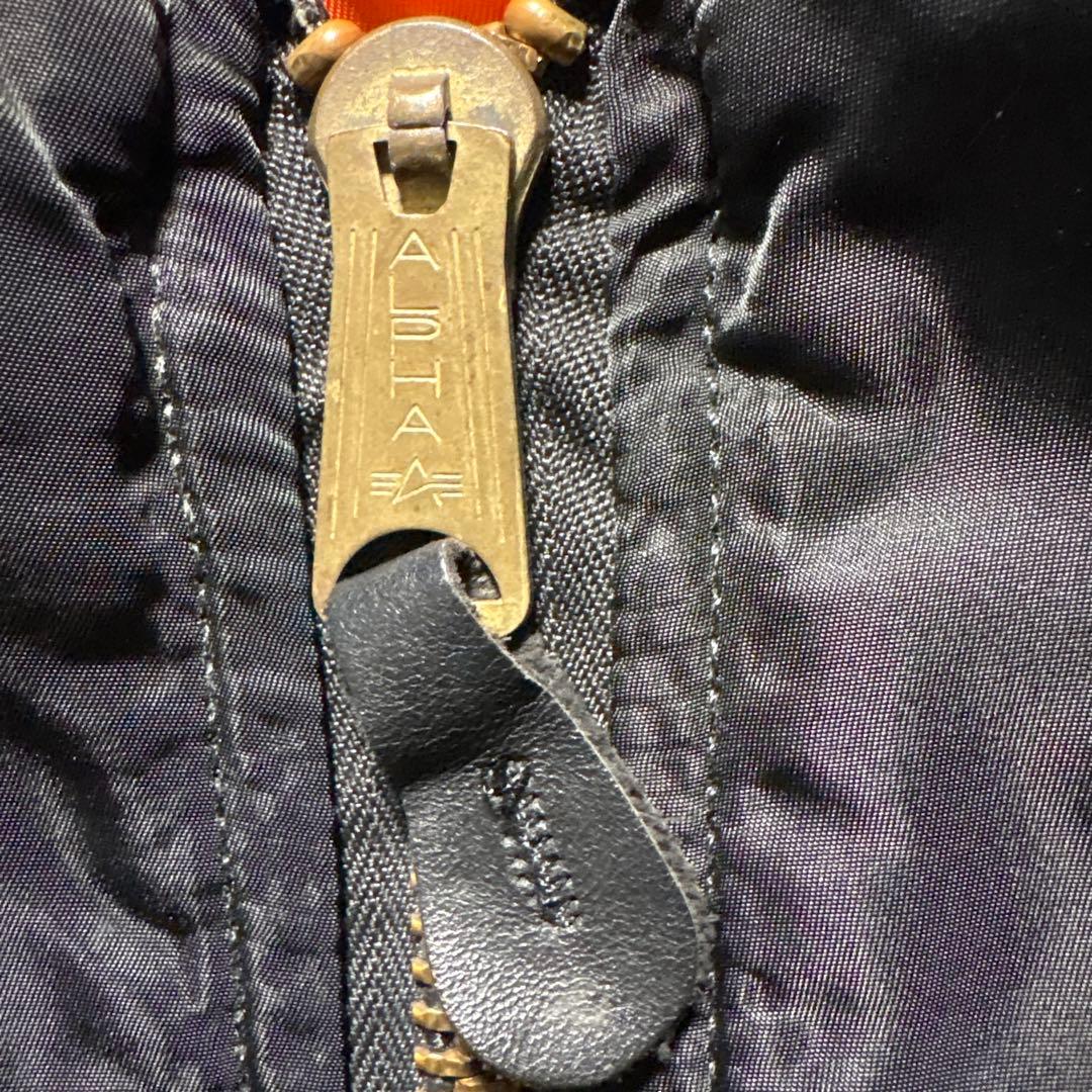 90s alpha USA製　ma-1 flight jacket Black