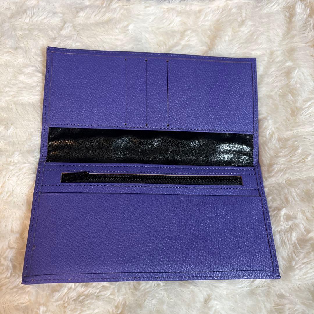 皇居 財布 長財布 紫 パープル