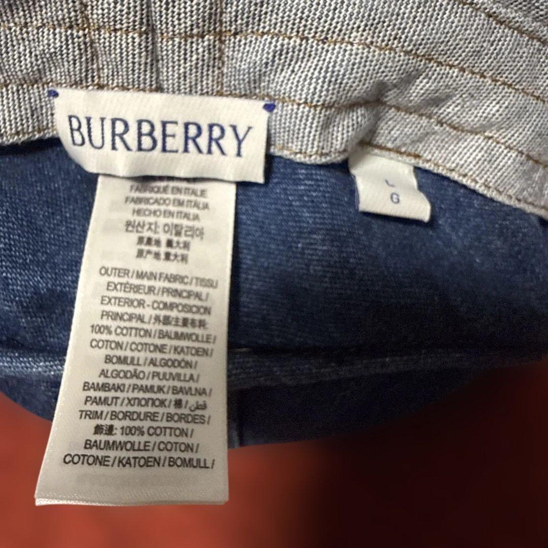 【バーバリー】デニムバケットハット　正規品　帽子　メンズ　レディース