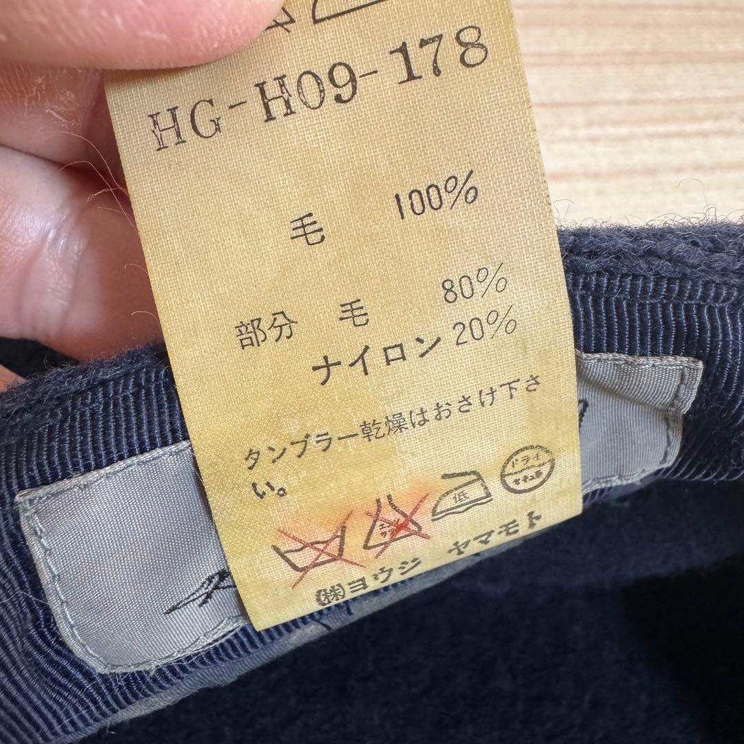 Yohji Yamamoto ベレー帽 ブラック ヨウジヤマモト　プールオム