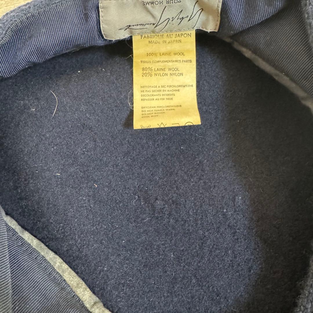 Yohji Yamamoto ベレー帽 ブラック ヨウジヤマモト　プールオム