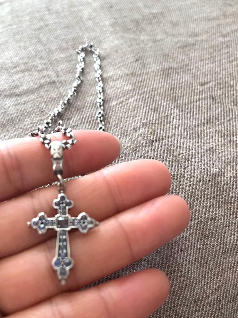 u*f様 【美品】Loree Rodkin ゴシッククロス ネックレス SV92