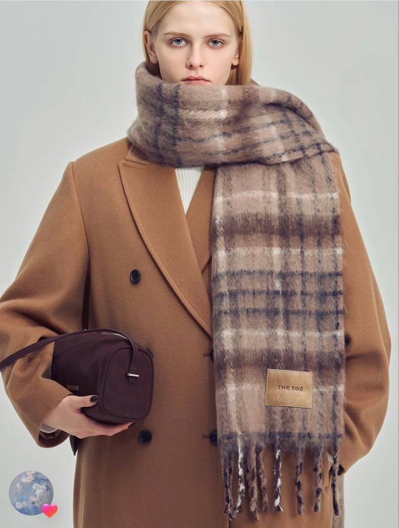 小物 thetoe Eberhard Check Muffler & Socks