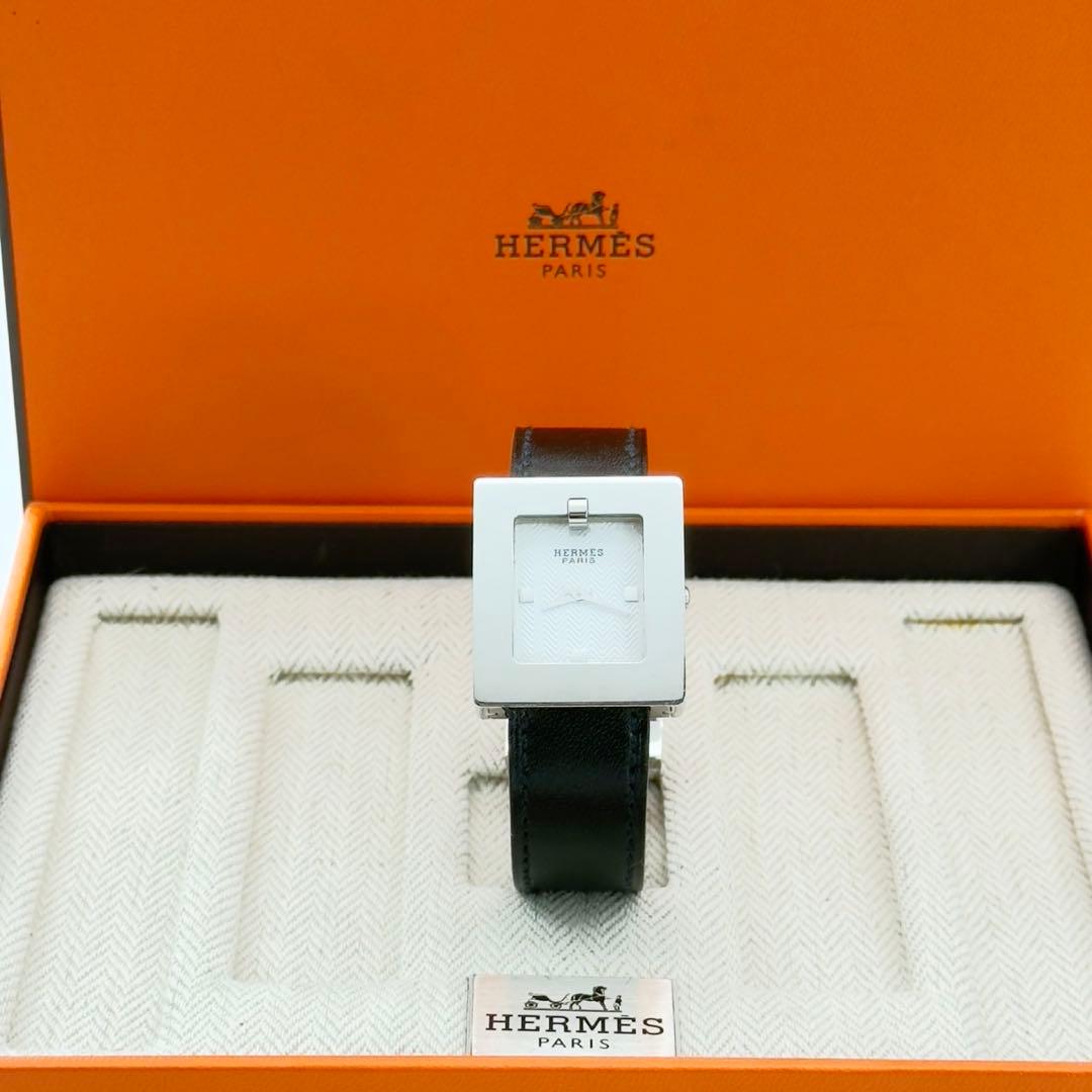 HERMES ベルトウォッチ レディース　腕時計 クォーツ シルバー　保存箱