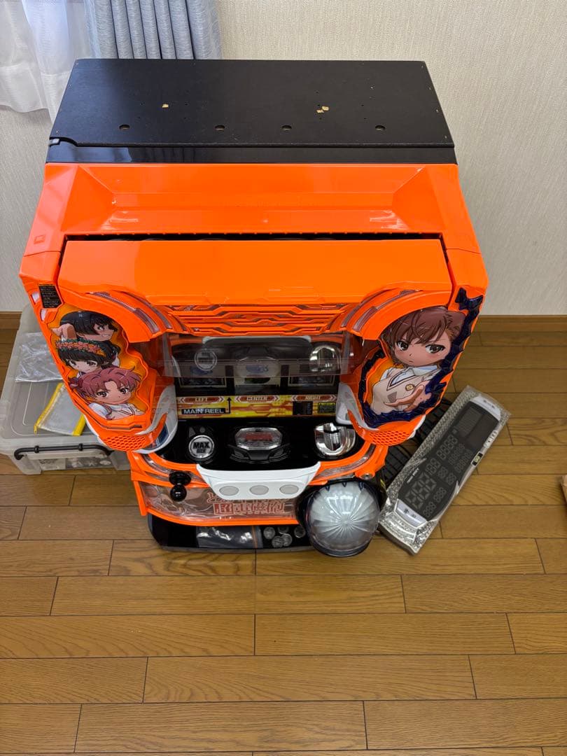 【広島県引き取り限定】データカウンター付き　スロット　とある科学の超電磁砲実機