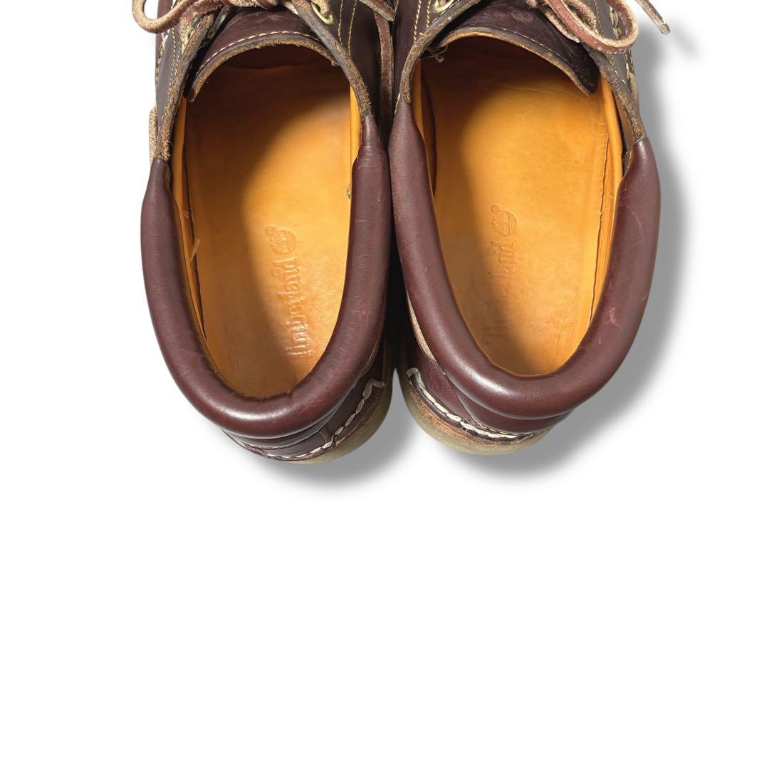 ティンバーランド　3アイ　バーガンディー　デッキシューズオーセンティック27cm