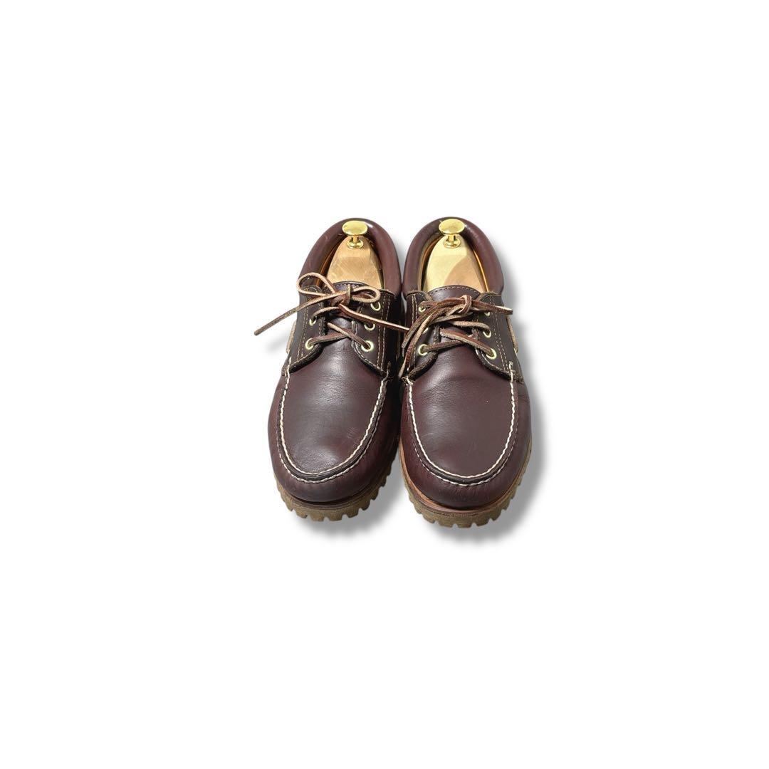 ティンバーランド　3アイ　バーガンディー　デッキシューズオーセンティック27cm