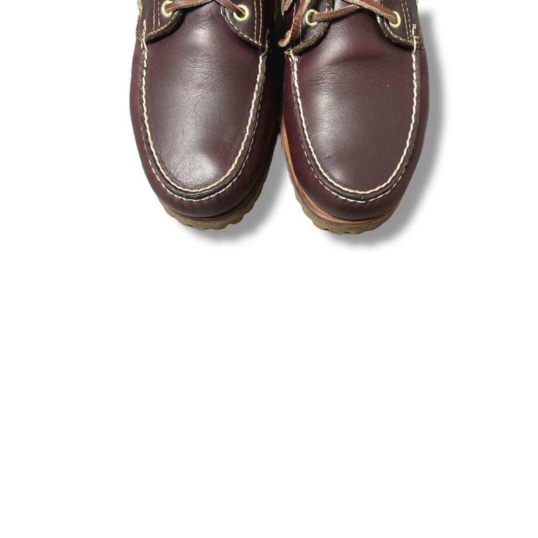 ティンバーランド　3アイ　バーガンディー　デッキシューズオーセンティック27cm