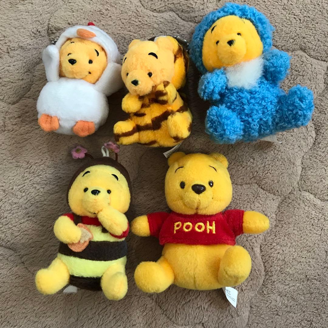 レトロ　プーさん　ぬいぐるみマスコット　ボールチェーン　まとめ売り　着ぐるみ