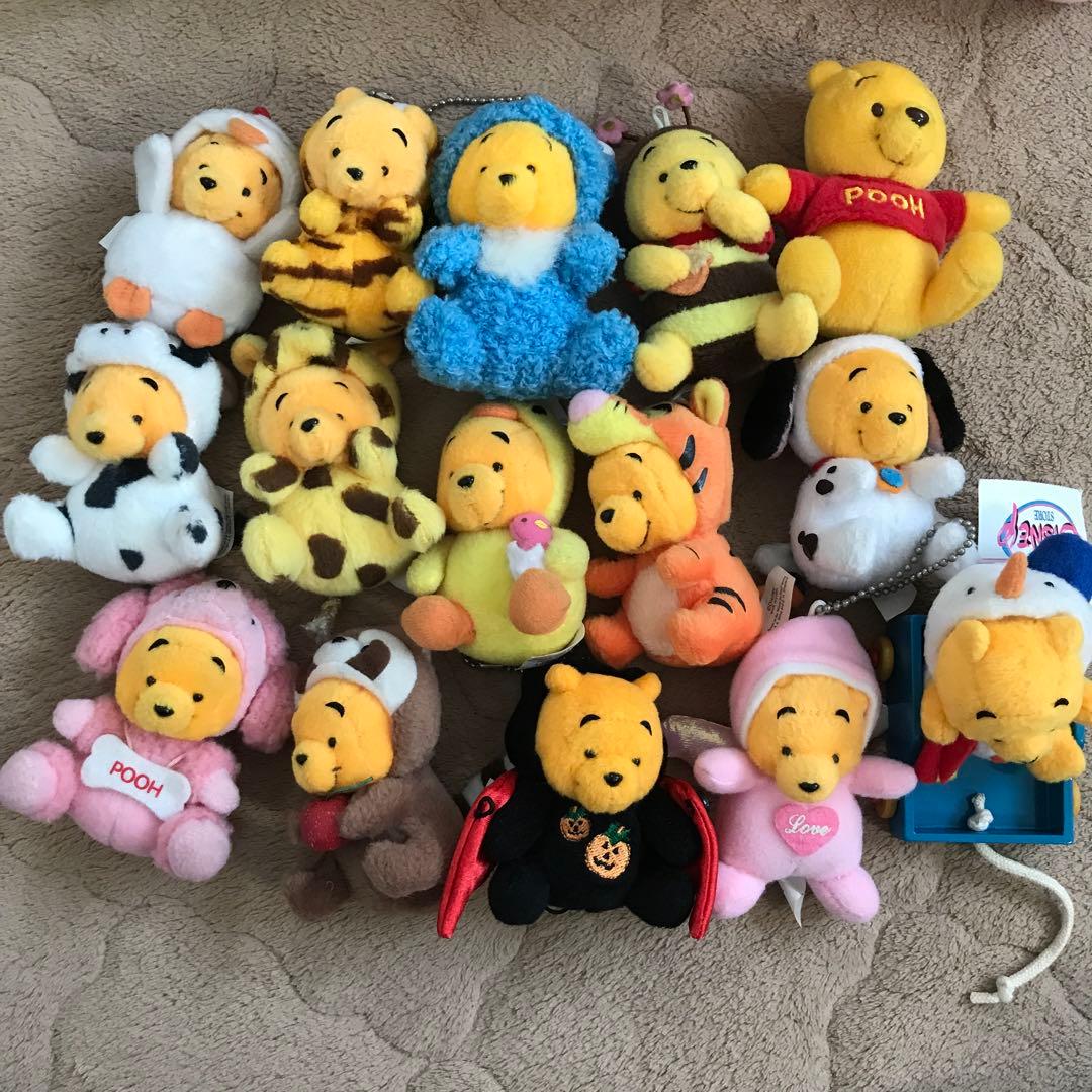 レトロ　プーさん　ぬいぐるみマスコット　ボールチェーン　まとめ売り　着ぐるみ