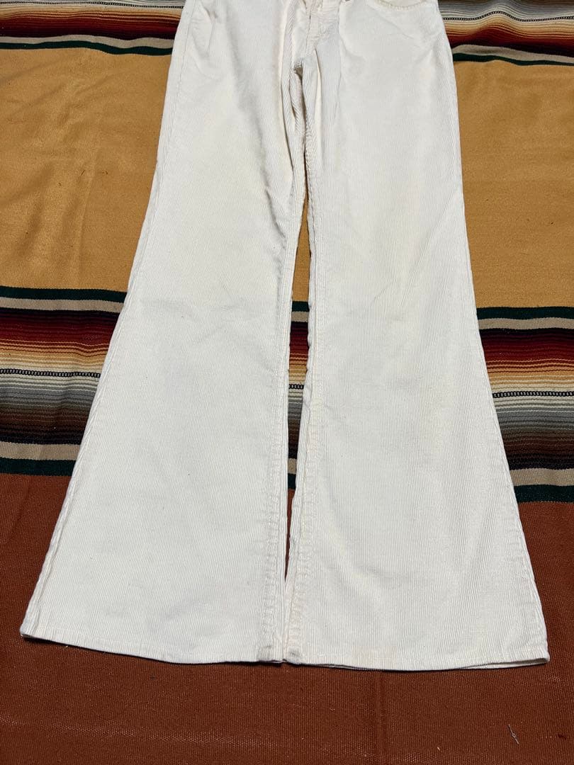 80s USA製 Levi's 646 コーデュロイパンツ 42TALON 白