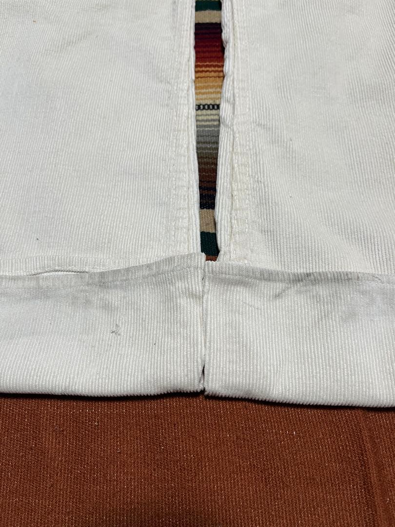 80s USA製 Levi's 646 コーデュロイパンツ 42TALON 白