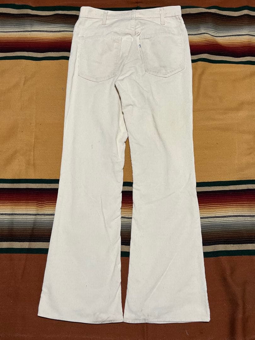 80s USA製 Levi's 646 コーデュロイパンツ 42TALON 白