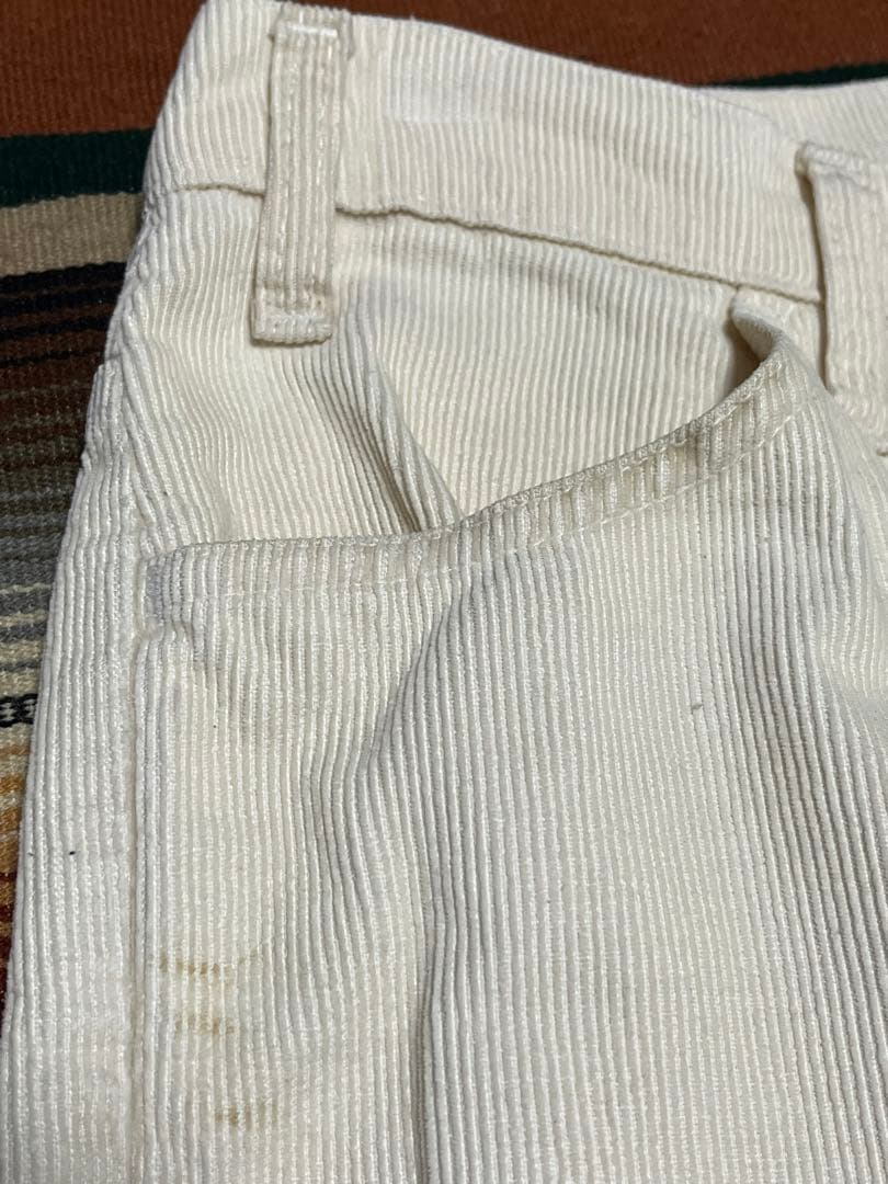 80s USA製 Levi's 646 コーデュロイパンツ 42TALON 白