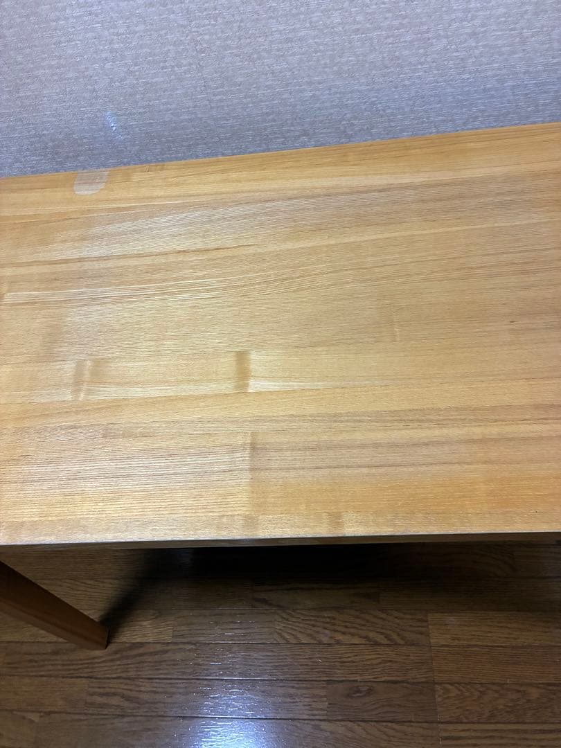 無印良品 タモ材デスク 学習机 木製机 引き出し付 110×55cm