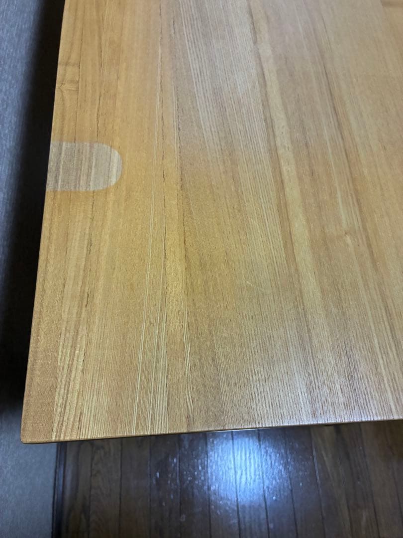 無印良品 タモ材デスク 学習机 木製机 引き出し付 110×55cm