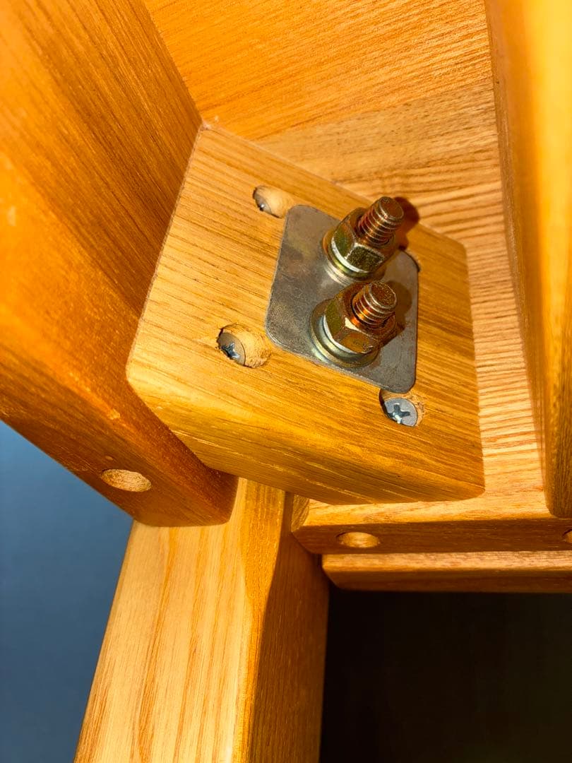 無印良品 タモ材デスク 学習机 木製机 引き出し付 110×55cm