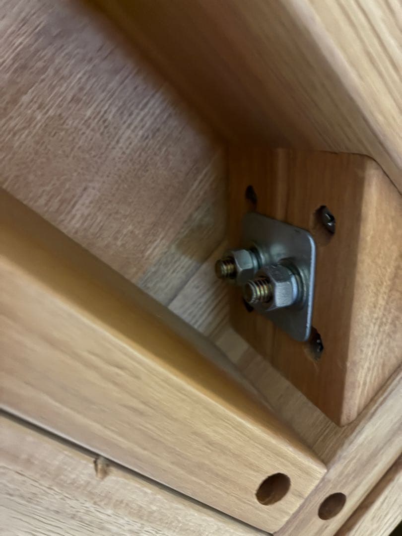 無印良品 タモ材デスク 学習机 木製机 引き出し付 110×55cm